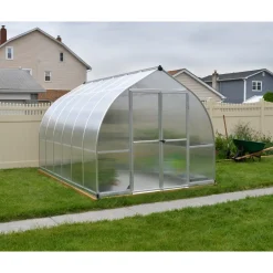 Canopia Tuinkas Bella 8x8 - Polycarbonaat - Zilver - 244x244x219cm