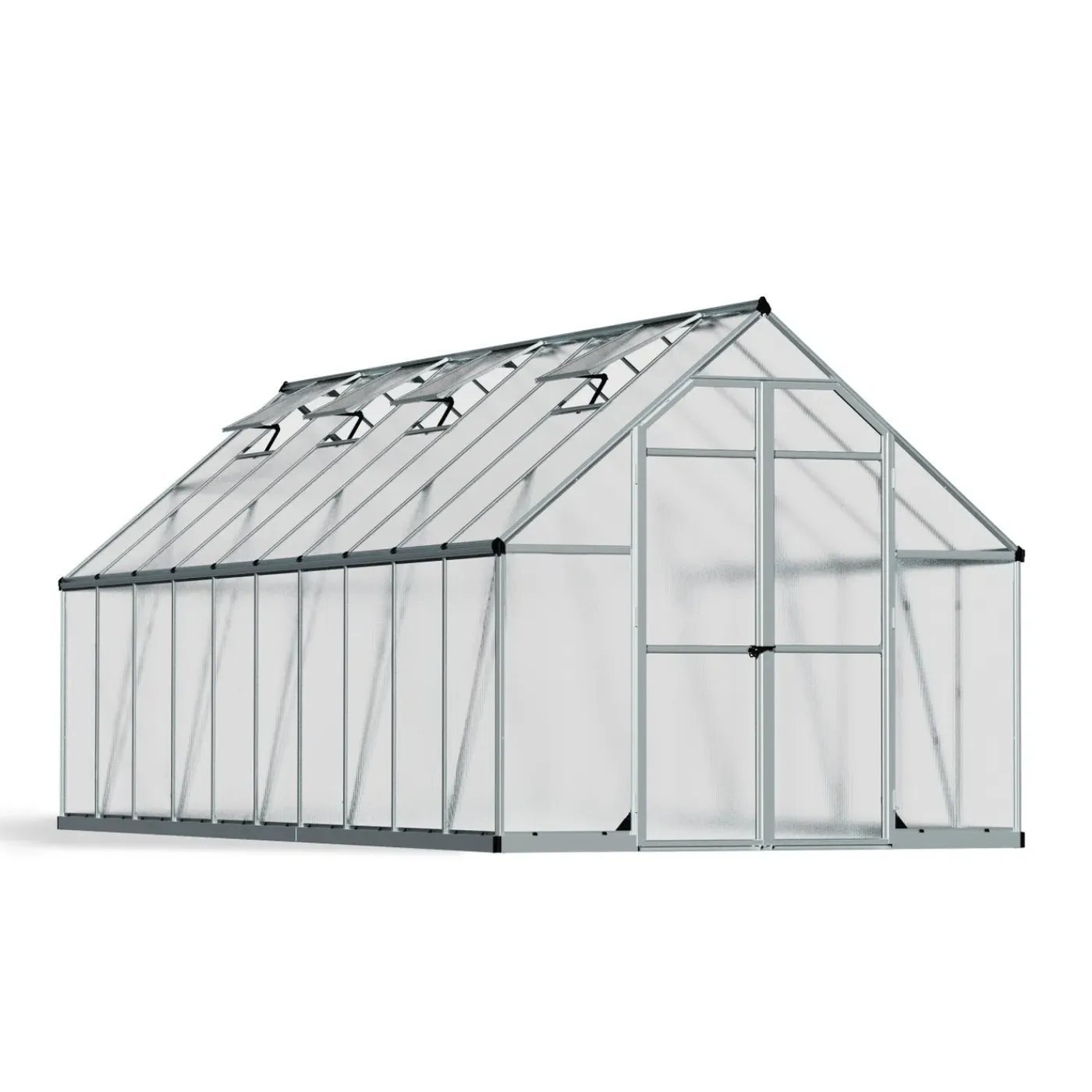 Canopia Tuinkas Essence 8x20 - Polycarbonaat - Transparant - 244x604x229cm