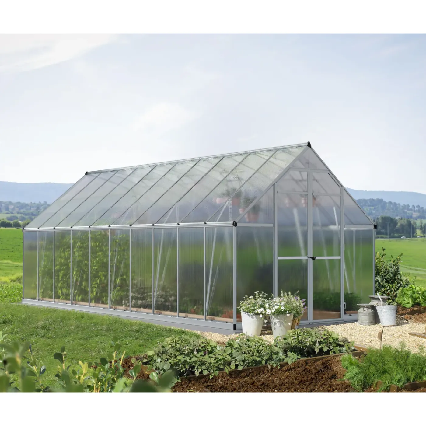 Canopia Tuinkas Essence 8x20 - Polycarbonaat - Transparant - 244x604x229cm