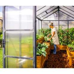 Canopia Tuinkas Glory 8x16 - Polycarbonaat 10mm - Grijs - 253x484x269cm
