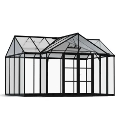 Canopia Tuinkas Triomphe Oranjerie - Polycarbonaat 10mm - Zwart - 303x380x190 cm