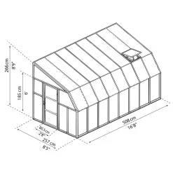 Canopia veranda Sun Room wit 508x257cm