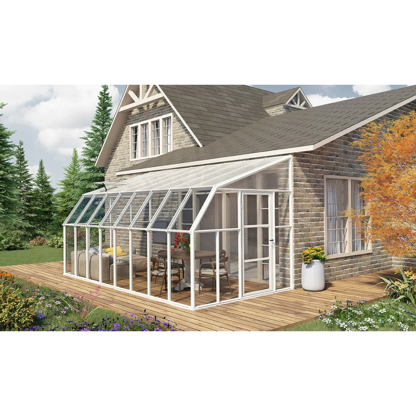 Canopia veranda Sun Room wit 508x257cm