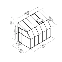 Canopia veranda Sun Room wit 324x200cm