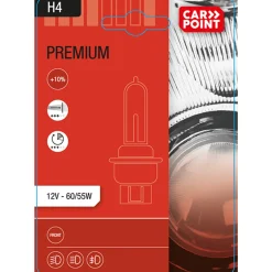Carpoint halogeen autolamp Premium H4 60/55W