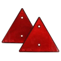 Carpoint lengtedriehoeken rood - 2 stuks
