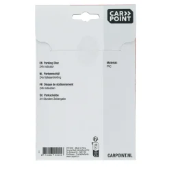 Carpoint Parkeerschijf - Kunststof - Blauw - 14x19cm