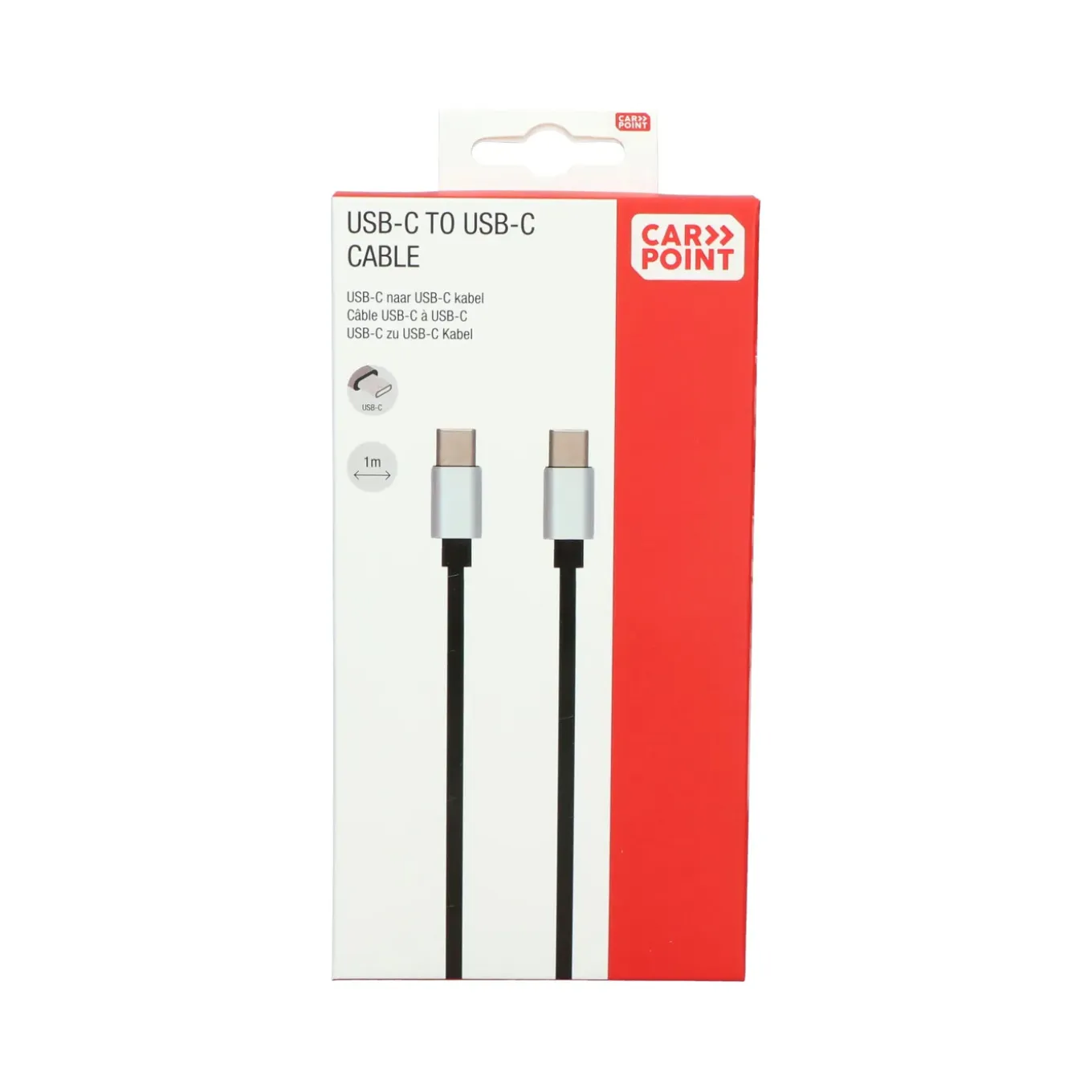 Carpoint USB-C >USB-C kabel 1 Meter