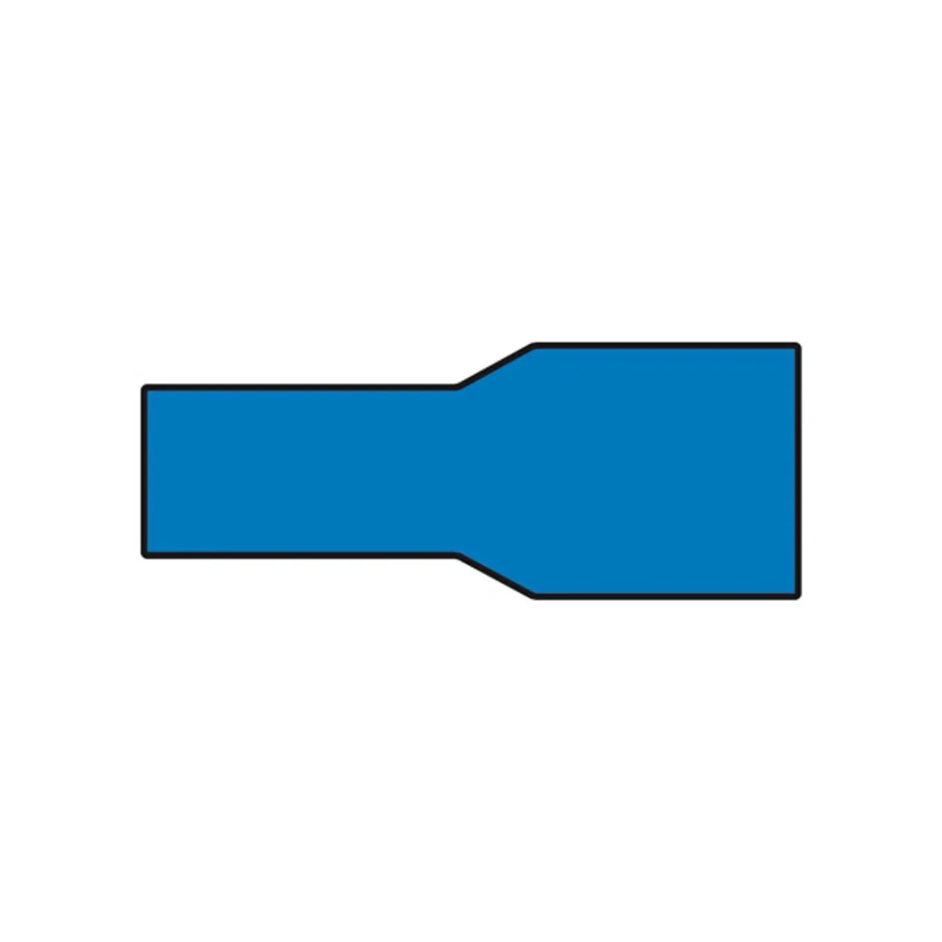Carpoint vlakstekkerhuls 1542 blauw 6,3x0,8mm - 10 stuks