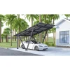Habitat et Jardin Carport Met Zonnepanelen Zonwering Overkapping - 366 X 575 X 366 Cm - Grijs - 4,1 Kw