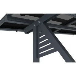 Habitat et Jardin Carport Met Zonnepanelen Zonwering Overkapping - 366 X 575 X 366 Cm - Grijs - 4,1 Kw