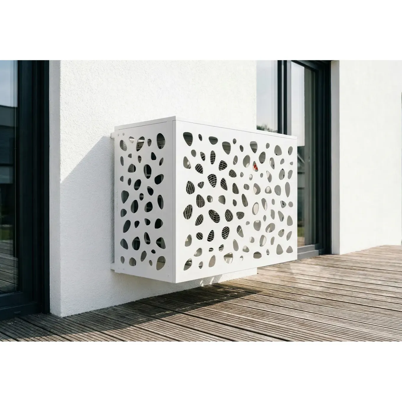 Casanoov Airco- & Warmtepomp Ombouw Aneto Sunny Aluminium Wit - Maat M