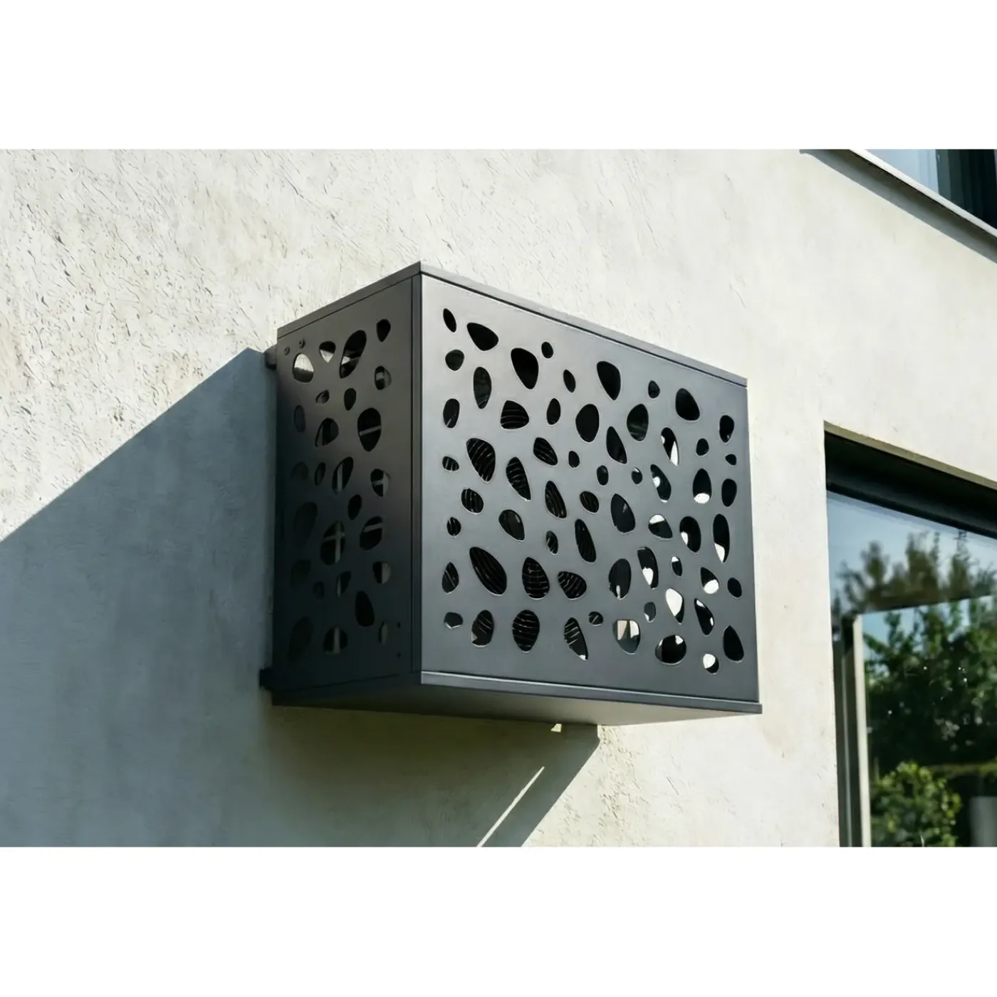 Casanoov Airco- & Warmtepomp Ombouw Aneto Sunny Aluminium Grijs Met Onderzijde - Maat S