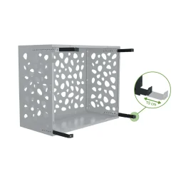 Casanoov Airco- & Warmtepomp Ombouw Aneto Sunny Aluminium Grijs Met Onderzijde - Maat M