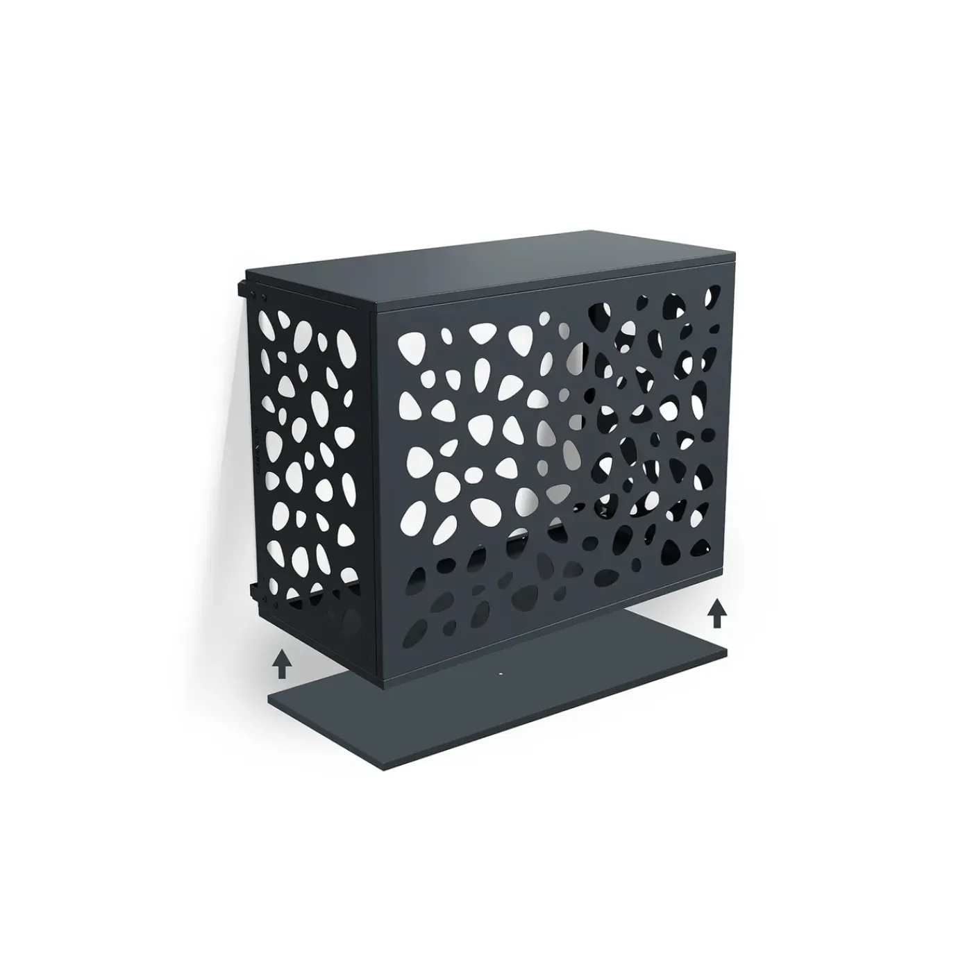Casanoov Airco- & Warmtepomp Ombouw Aneto Sunny Aluminium Grijs Met Onderzijde - Maat M