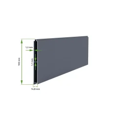 Casanoov Aluminium Draaipoort Eiger 3,5m H.180cm Grijs