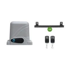 Casanoov Aluminium Elektrische Schuifpoort Eiger 4m H.140cm + Ranger C300 Motorisering