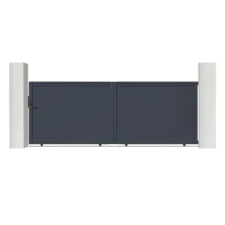 Casanoov Aluminium Elektrische Schuifpoort Eiger 4m H.140cm + Ranger C300 Motorisering