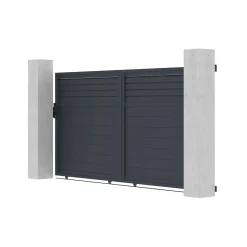 Casanoov Aluminium Elektrische Schuifpoort Carpatia 3,5m H.180cm + Ranger C300 Motorisering