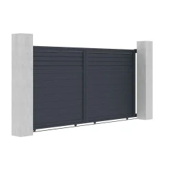 Casanoov Aluminium Elektrische Schuifpoort Carpatia 3,5m H.180cm + Ranger C300 Motorisering