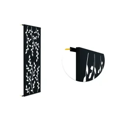 Casanoov Decoratief Paneel Folya Zwart H.160cm Patroon Over Het Gehele Oppervlak,