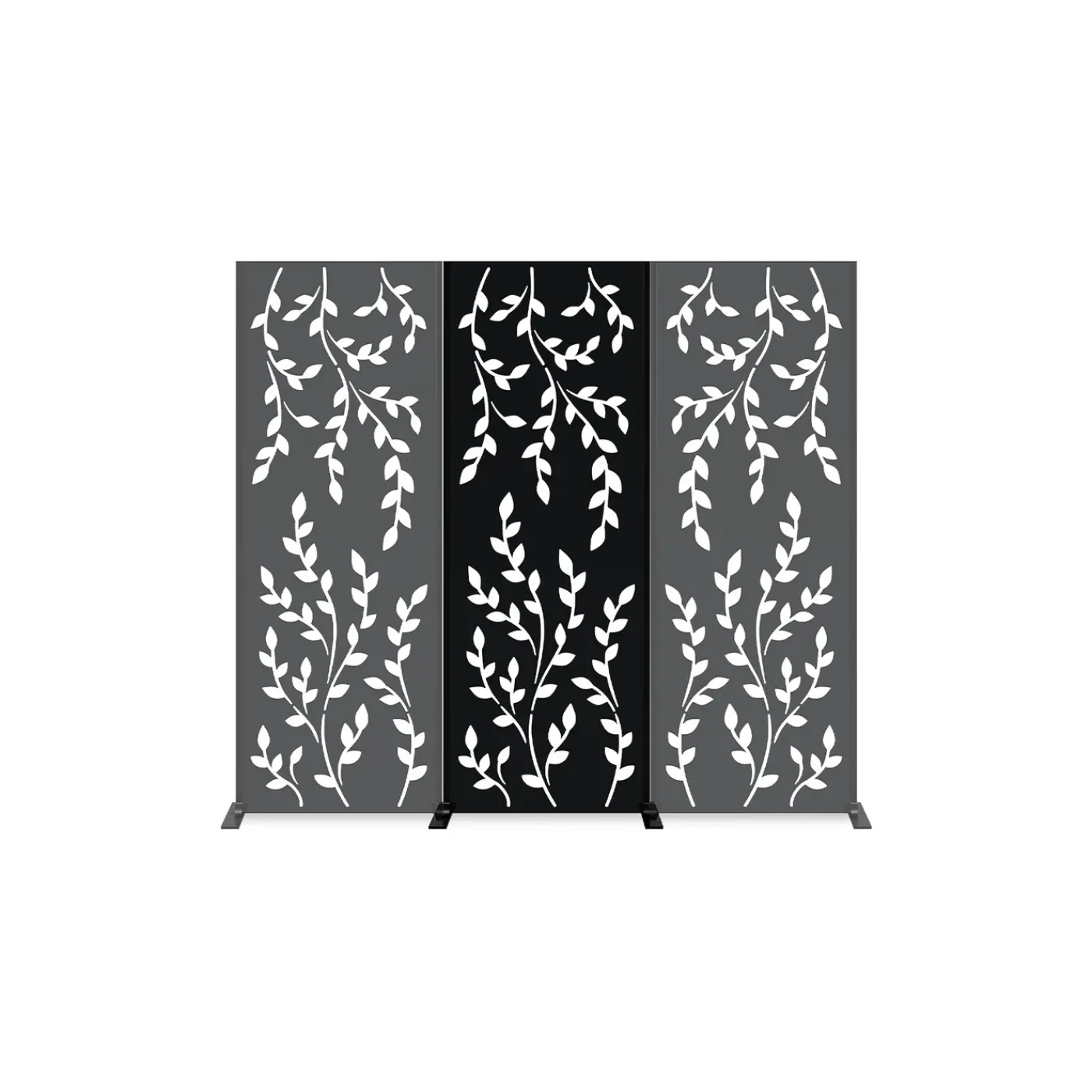 Casanoov Decoratief Paneel Folya Zwart H.160cm Patroon Over Het Gehele Oppervlak,