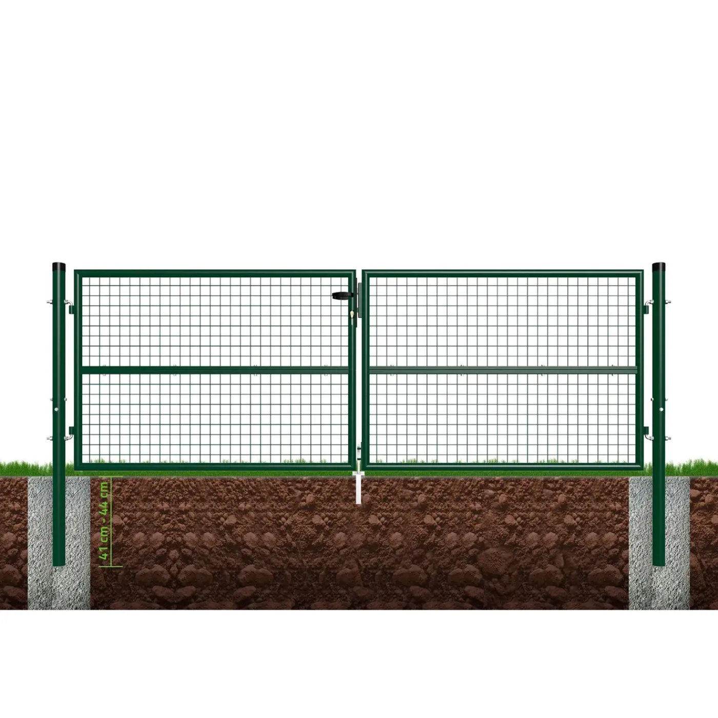 Casanoov Gaasdraaipoort Olga 3m H.100cm Mosgroen