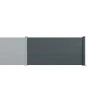 Casanoov Uitbreidingsset Alpis-omheining, Antracietgrijs, 2m H.90cm, Aluminium – Brede Lamellen