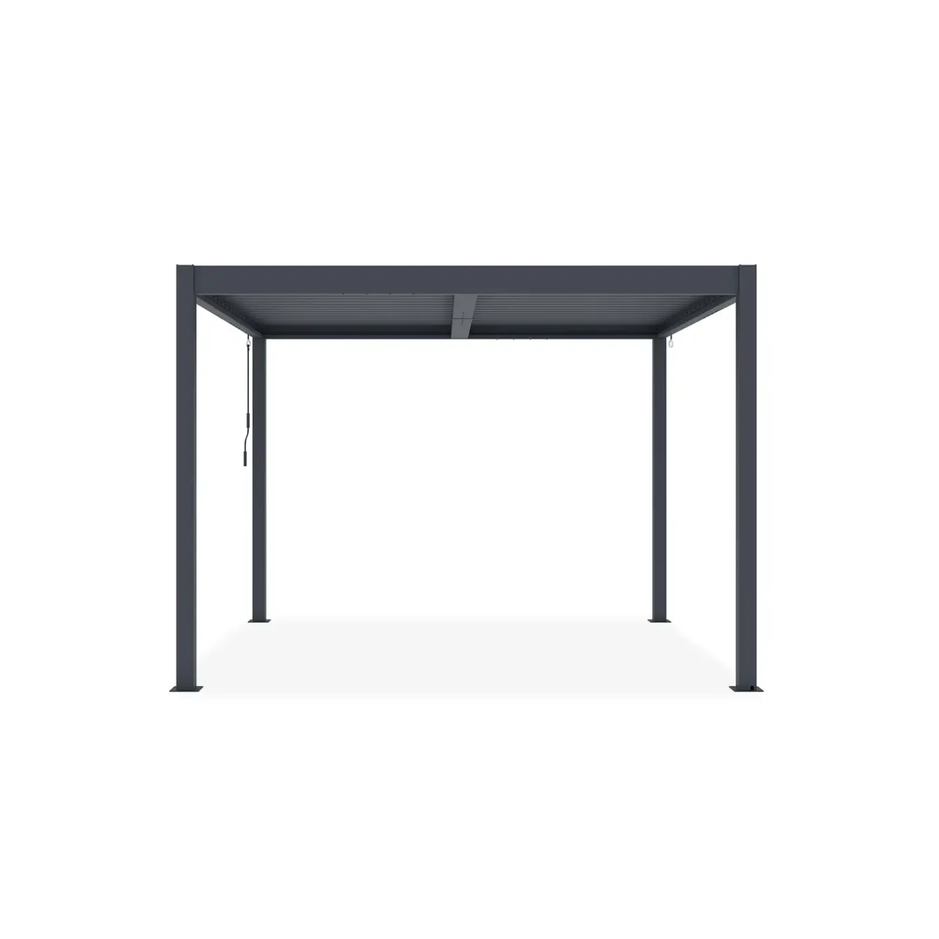 Cazeboo Bioklimatische Pergola Piana Grijze 3x3m Aluminium - Verstelbare Latten