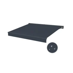 cazeboo Gemotoriseerde Zonneluifel Fazzio 3x2,5m - 320g/m² Premium Canvas Grijze