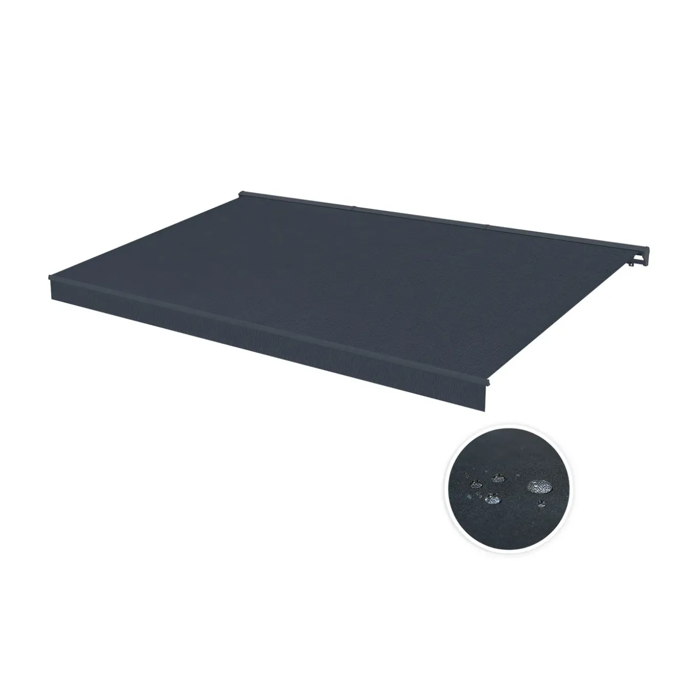 Cazeboo Gemotoriseerde Zonneluifel Fazzio 5x3m - 320g/m² Premium Canvas Grijs