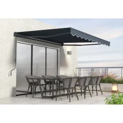 cazeboo Monoblock Luifel Vecchio 3x2,5m - 320g/m² Premium Canvas Grijs