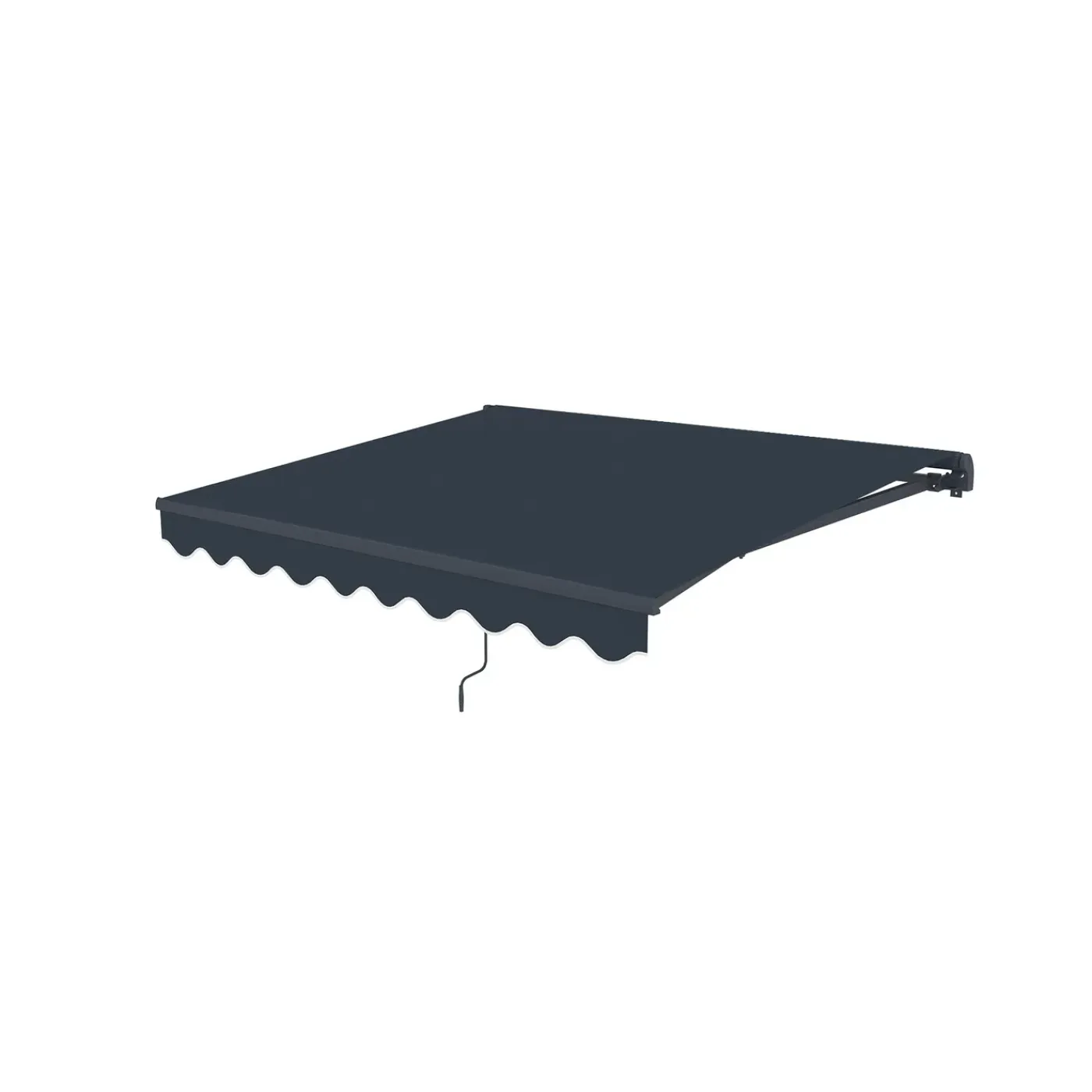 cazeboo Monoblock Luifel Vecchio 2,5x2m - 320g/m² Premium Canvas Grijs