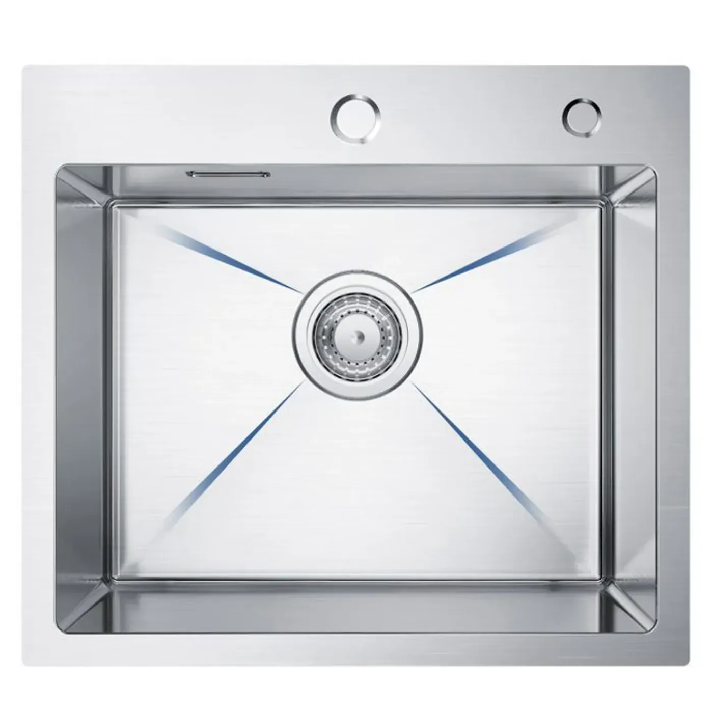 CECIPA MAX - Keukenspoelbak - Opbouwmodel, Geborsteld Inox, Uittrekbare Mengkraan