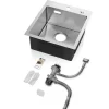 Cecipa Max - Keukenwastafel - Vingerafdrukbestendige En Elegante Afwerking - 40x45x19 Cm