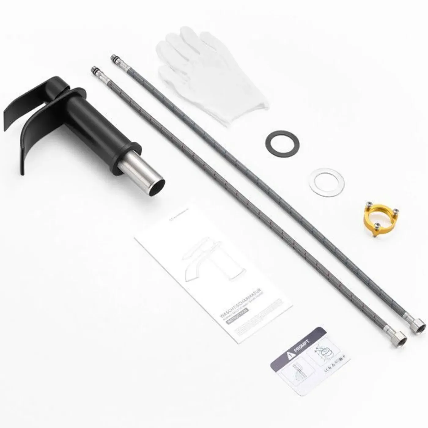 CECIPA MAX - Waterval Kraan Zwart - Vlotte Warm/koud Bediening - 160 Mm