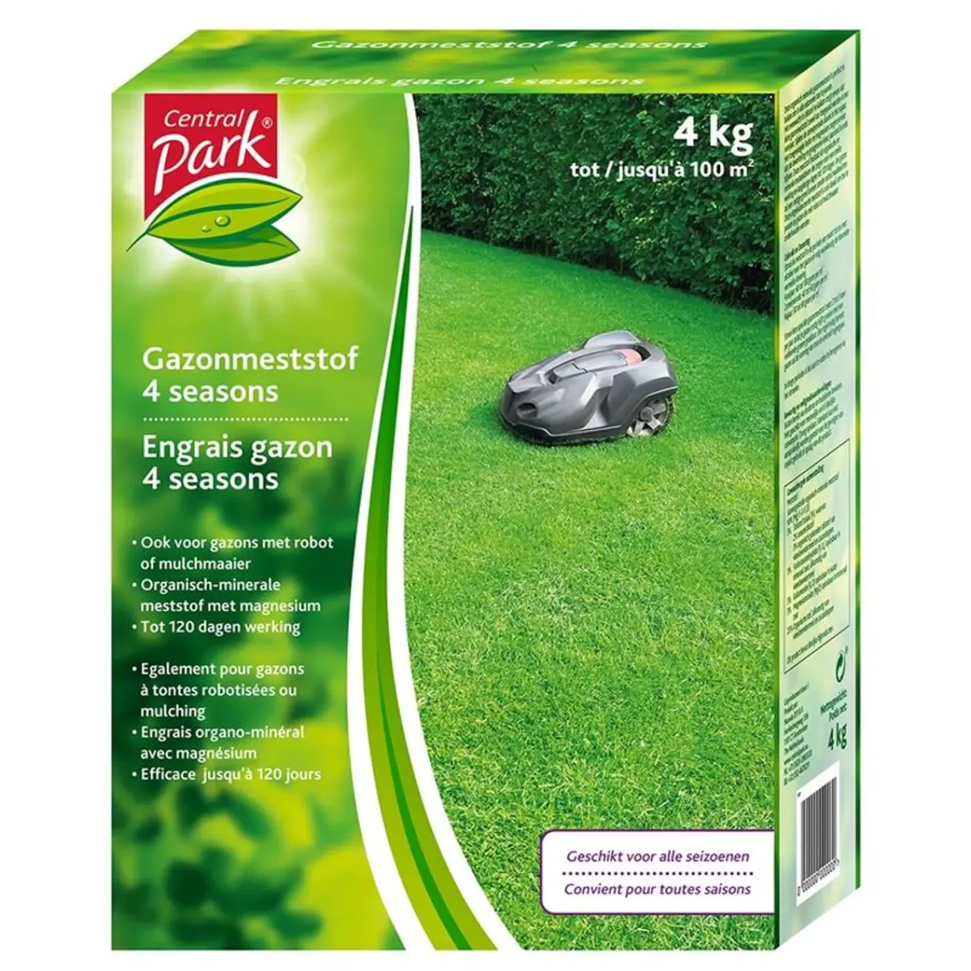 Central Park gazonmeststof 4-Seasons 4kg