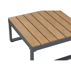 Central Park Hoekbank Scalea - Staal/Eucalyptus - Antraciet - 5 Personen