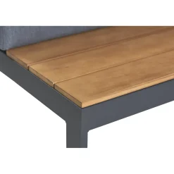 Central Park Hoekbank Scalea - Staal/Eucalyptus - Antraciet - 5 Personen