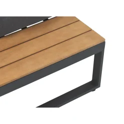 Central Park Hoekbank Scalea - Staal/Eucalyptus - Antraciet - 5 Personen