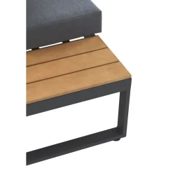 Central Park Hoekbank Scalea - Staal/Eucalyptus - Antraciet - 5 Personen