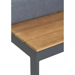 Central Park Hoekbank Scalea - Staal/Eucalyptus - Antraciet - 5 Personen