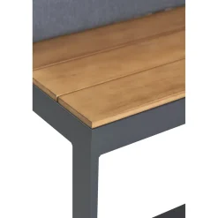 Central Park Hoekbank Scalea - Staal/Eucalyptus - Antraciet - 5 Personen
