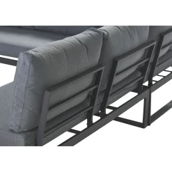 Central Park Hoekbank Scalea - Staal/Eucalyptus - Antraciet - 5 Personen