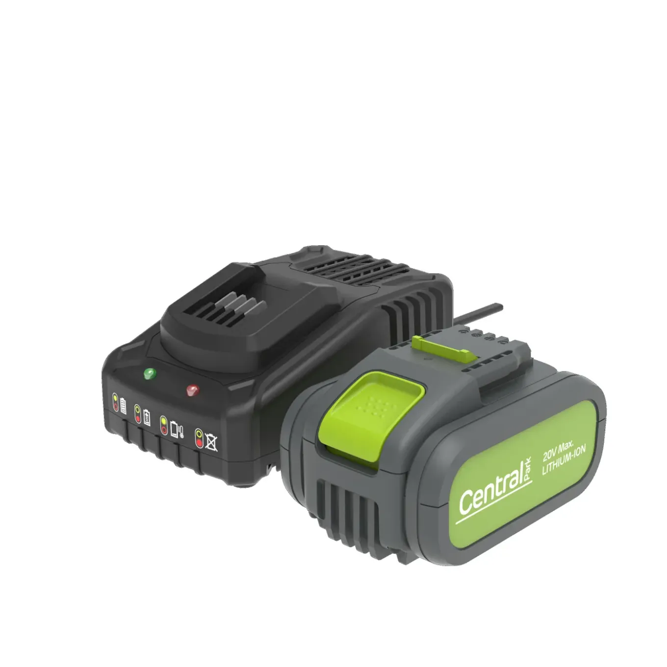 Central Park Kit Batterij + Lader - Lithium-Ion - 20V - 4,0Ah - voor elektrisch gereedschap