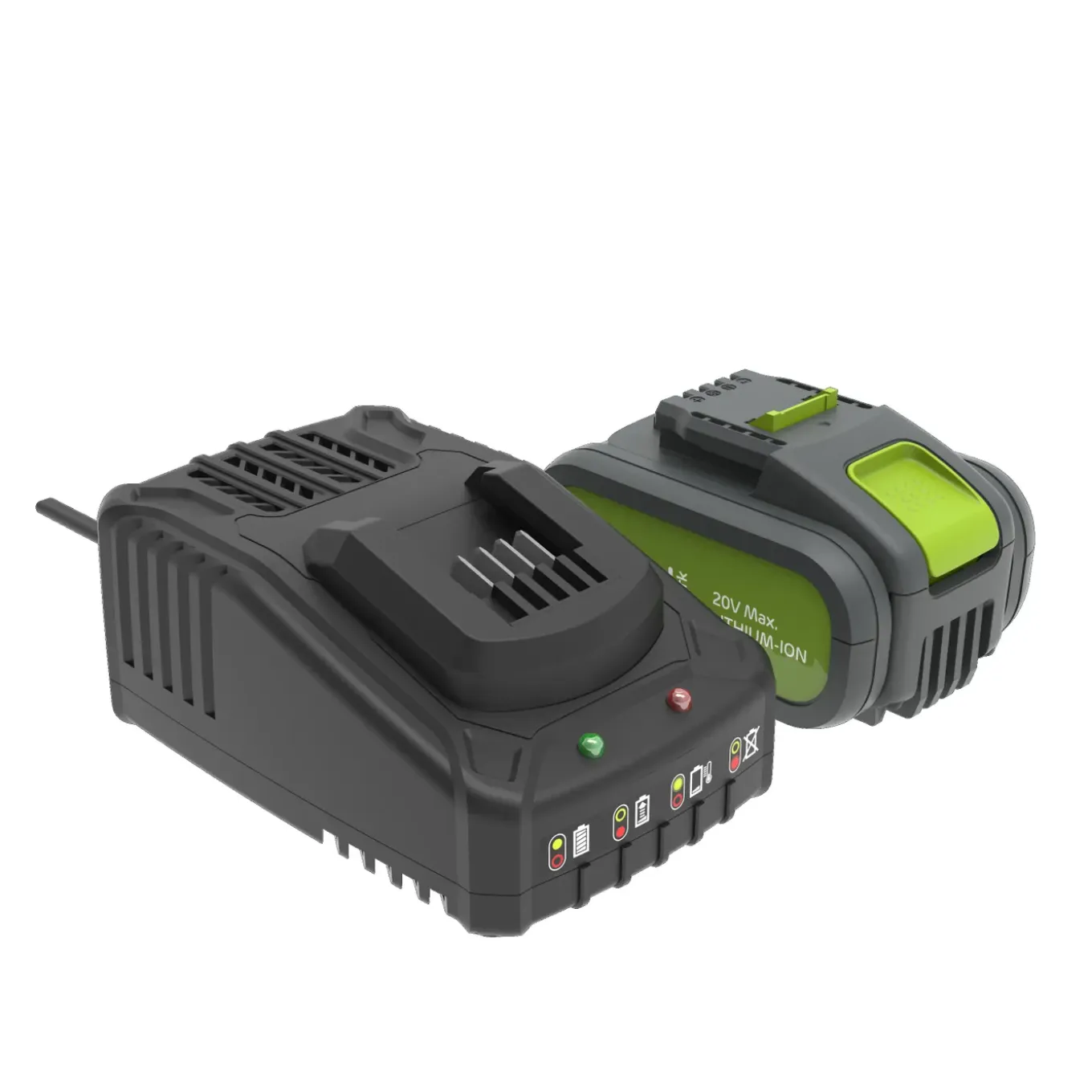 Central Park Kit Batterij + Lader - Lithium-Ion - 20V - 4,0Ah - voor elektrisch gereedschap