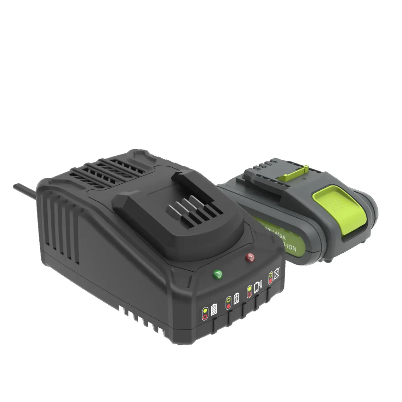 Central Park Kit Batterij + Lader - Lithium-Ion - 18V - 2,0Ah - oplaadbaar