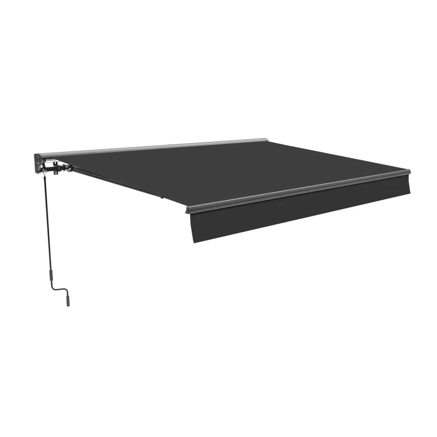Central Park Knikarmscherm - Antraciet - Handmatig - UV-bescherming - 295x250cm