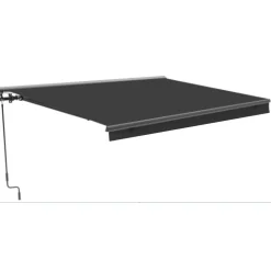 Central Park Knikarmscherm - Antraciet - Handmatig - UV-bescherming - 295x250cm