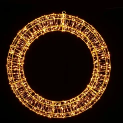 Central Park Krans Met Lichtjes - Warm Wit - 50cm
